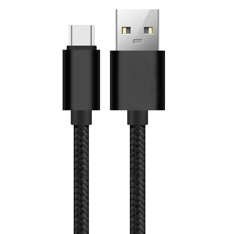 Schwarzes daten-Kabel der Farbe3a USB Aufladungsumsponnenes RoHS-NYLONCER bestätigt