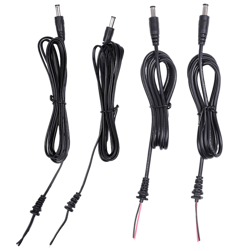 Männliche und weibliche Stromkabel-Versammlungen mit Gummidurchführungsring DC 5.5mm x 2.1mm Fass Jack