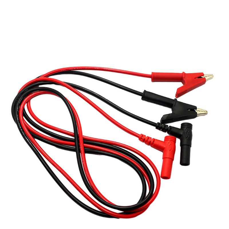 3Ft Abgreifklemme-Digitalmessinstrument verkabeln rote schwarze Farbe