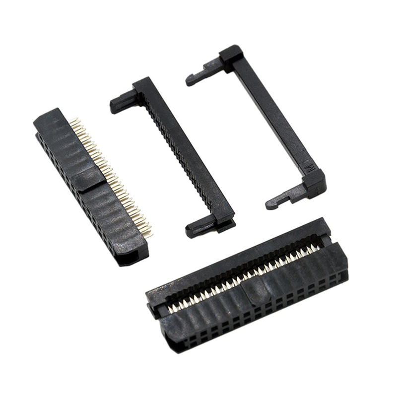 Neigung Pin Cable Connector Black Colors 1.27mm 2.0mm IDC-Frau-14