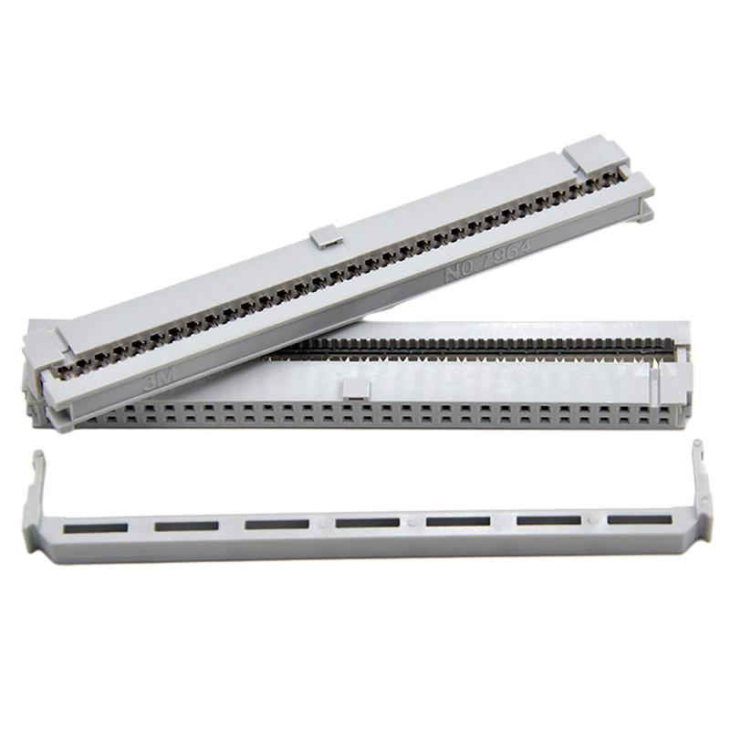 64 Verbindungsstück-einzelner Kontakt Gray Insulation For Flat Cable Pin 2,54 Millimeter IDC