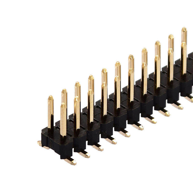 Gerade rechtwinklige Reihen-Art SMTs Pin Header Connector Single Dual