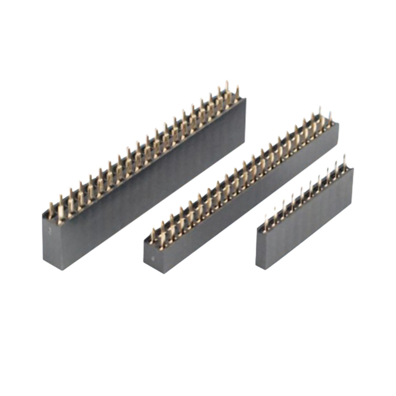 Direkt-Rechtwinkel-PCB-Frauenanschluss 0,5 A bis 3 A durch Loch 2,54 mm 2,0 mm Abstand