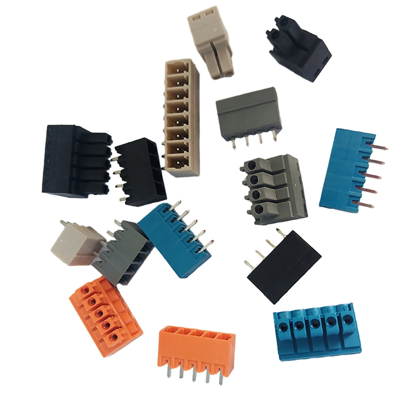 Farbenfrohe Plug Pcb Terminal Block 3,5 mm/3,81 mm/5,0 mm/5,08 mm/7,5 mm/7,62 mm Schwung