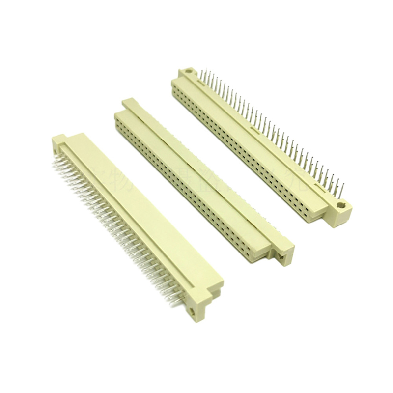 Din41612 2,54mm Pitch DIN Connector 48 Pin Weiblich 3 Reihen Steckdose Typ C Durch Loch Vertikalfach Verpackung